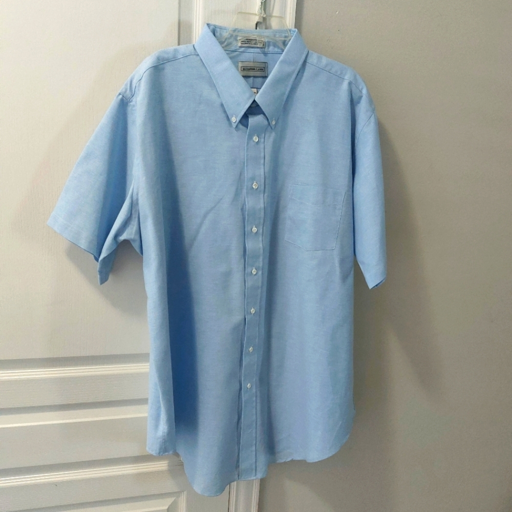 ALEXANDER LLOYD Men's Button-down Shortsleeve Shirt Size Tall Man 20